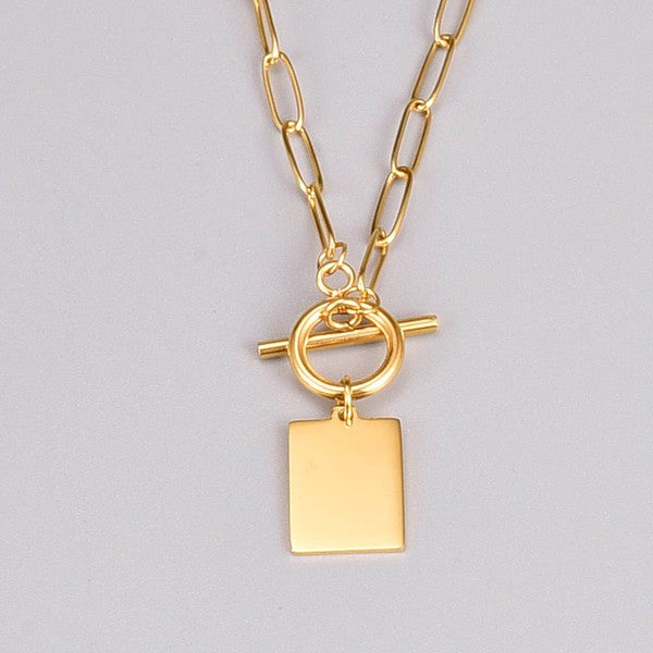 NIGHT BLOOM 18K GOLD PLATED NECKLACE